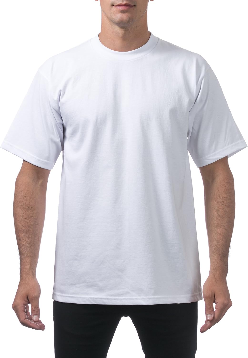 Pro Club Men's 6-Pack Heavyweight Cotton Short Sleeve Crew Neck T-Shirt XX-Large White